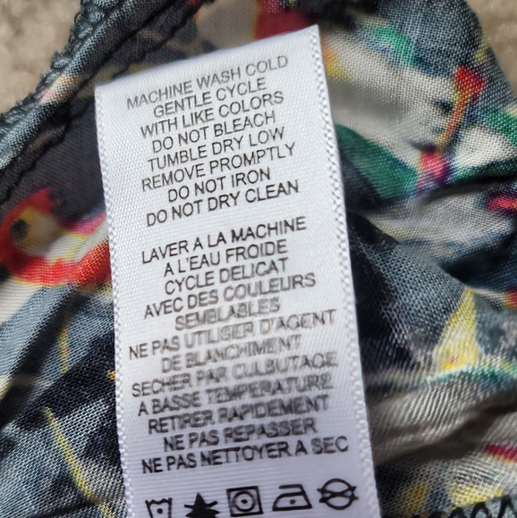 Material Girl Petite Bird Pattern Romper - Picture 10 of 10